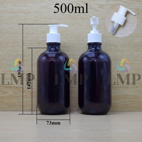 Chai PET 38g vòi van sọc 500ml