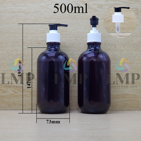 Chai PET 38g vòi van sọc 500ml