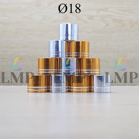 Nắp xi 2 viền Ø18 ( ko kèm nút chặn )
