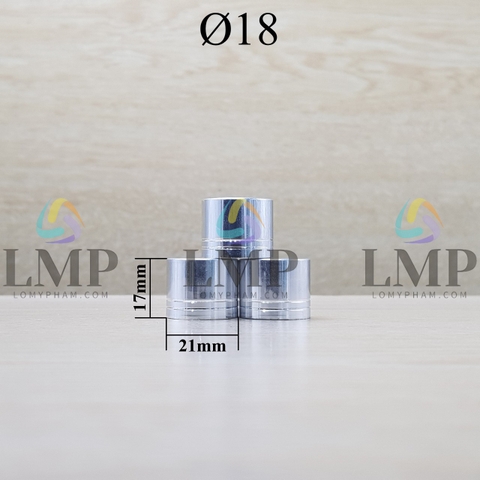 Nắp xi 2 viền Ø18 ( ko kèm nút chặn )