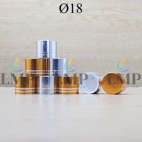 Nắp xi 2 viền Ø18 ( ko kèm nút chặn )