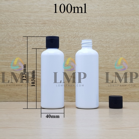 Chai vai tròn nắp bật sọc 100ml