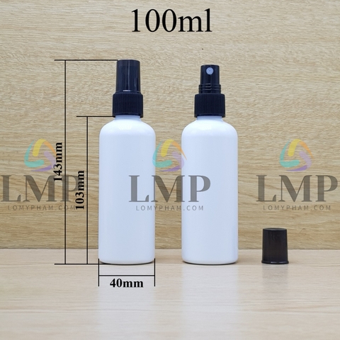 Chai vai tròn đầu phun sương sọc 100ml
