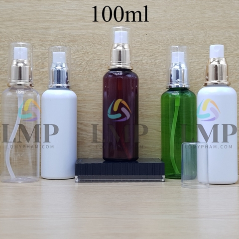 Chai vai tròn đầu phun sương xi 100ml