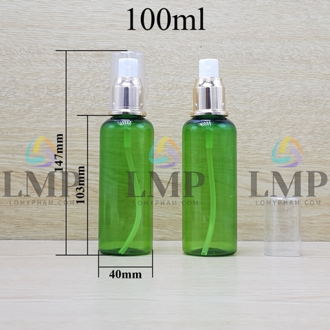 Chai vai tròn đầu phun sương xi 100ml