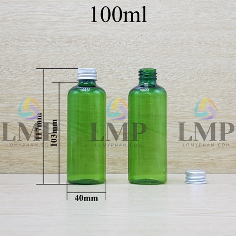 Chai vai tròn nắp nhôm cuốn 100ml