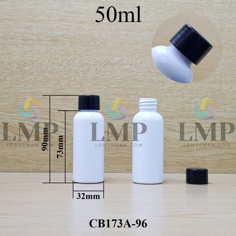 Chai vai tròn nắp vặn trơn 50ml ( ko nút chặn )