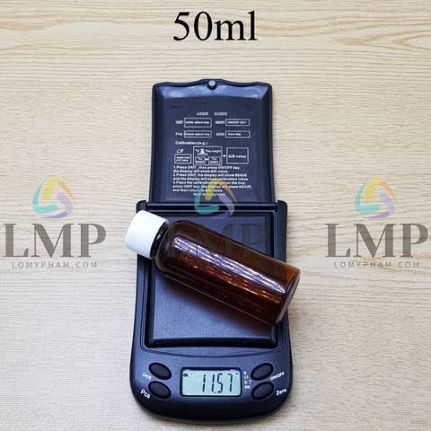Chai vai tròn nắp vặn trơn 50ml ( có nút chặn )