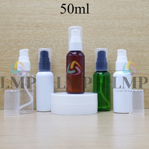Chai vai tròn đầu xịt giọt 1 viền 50ml