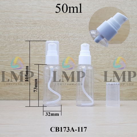 Chai vai tròn đầu xịt giọt 1 viền 50ml