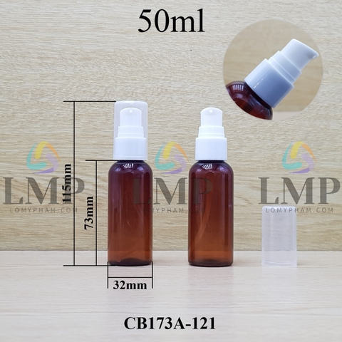 Chai vai tròn đầu xịt giọt 1 viền 50ml