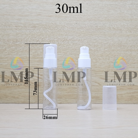 Chai vai ngang đầu xịt giọt 1 viền 30ml