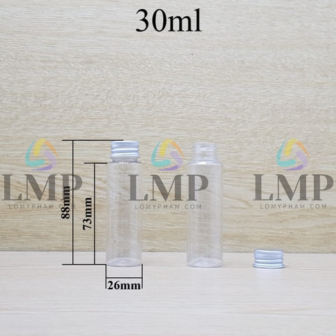 Chai vai ngang nắp nhôm cuốn 30ml