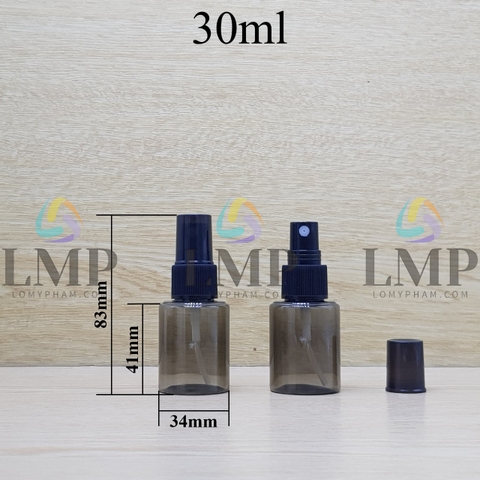 Chai PETG vai ngang đầu phun sương sọc