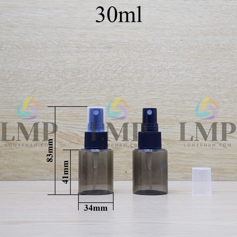 Chai PETG vai ngang đầu phun sương sọc