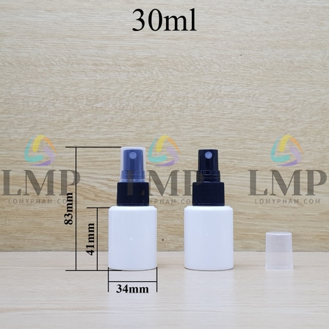 Chai PETG vai ngang đầu phun sương sọc