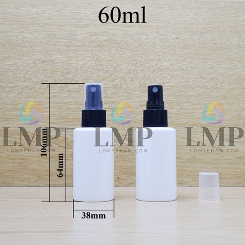 Chai PETG vai ngang đầu phun sương sọc