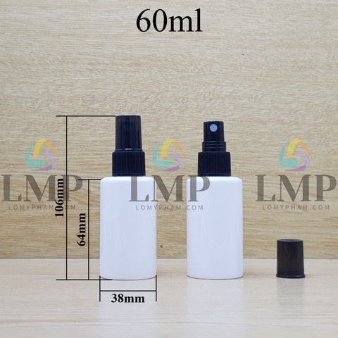Chai PETG vai ngang đầu phun sương sọc
