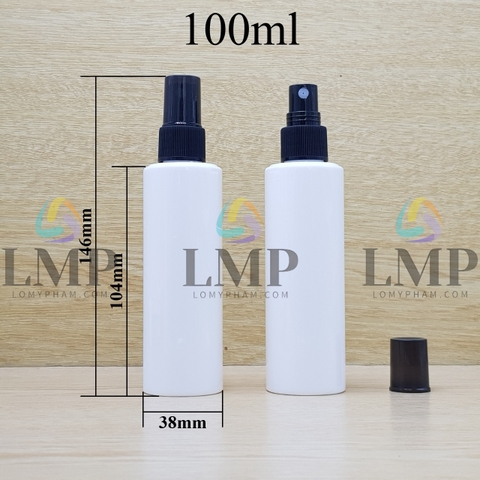 Chai PETG vai ngang đầu phun sương sọc
