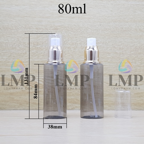 Chai PETG vai ngang đầu phun sương xi