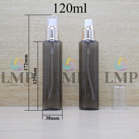 Chai PETG vai ngang đầu phun sương xi