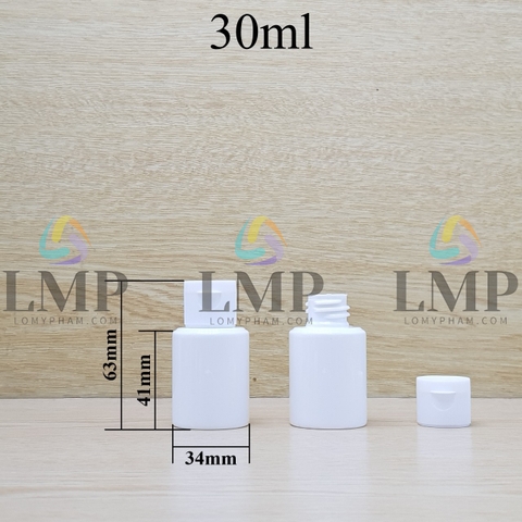 Chai PETG vai ngang nắp bật sọc