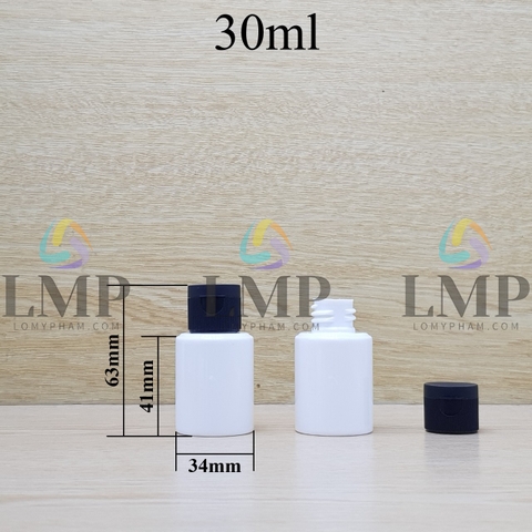 Chai PETG vai ngang nắp bật sọc