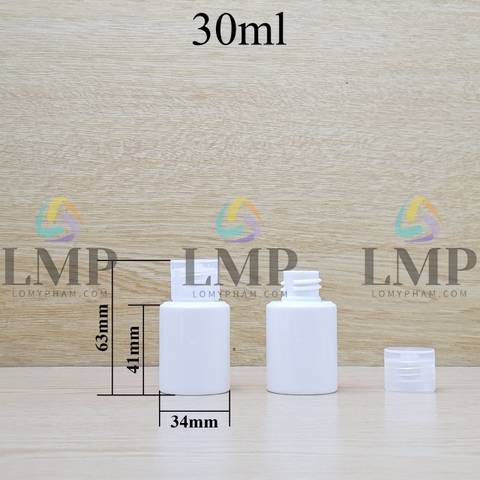 Chai PETG vai ngang nắp bật sọc