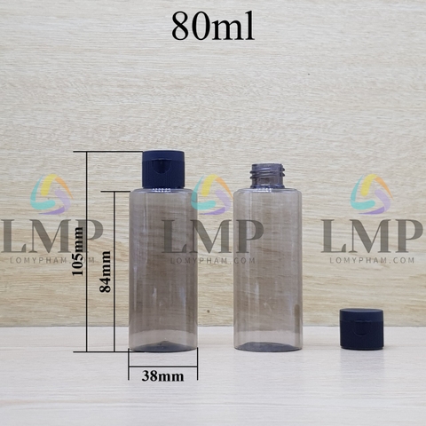 Chai PETG vai ngang nắp bật sọc