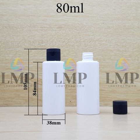 Chai PETG vai ngang nắp bật sọc