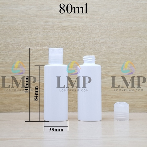 Chai PETG vai ngang nắp nhấn