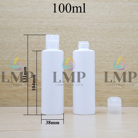 Chai PETG vai ngang nắp nhấn