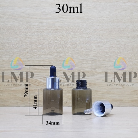 Chai PETG vai ngang nắp bóp khoen nhôm