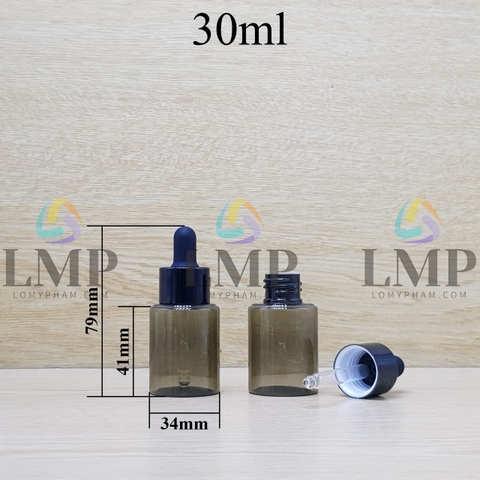 Chai PETG vai ngang nắp bóp khoen nhôm