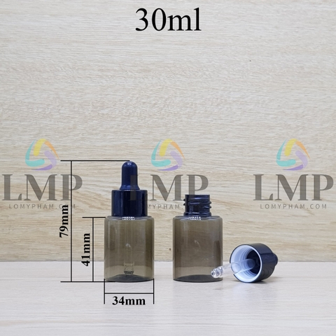 Chai PETG vai ngang nắp bóp khoen nhôm