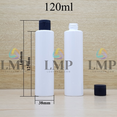 Chai PETG vai ngang nắp bật sọc