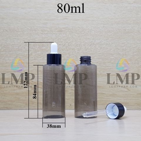 Chai PETG vai ngang nắp bóp khoen nhôm