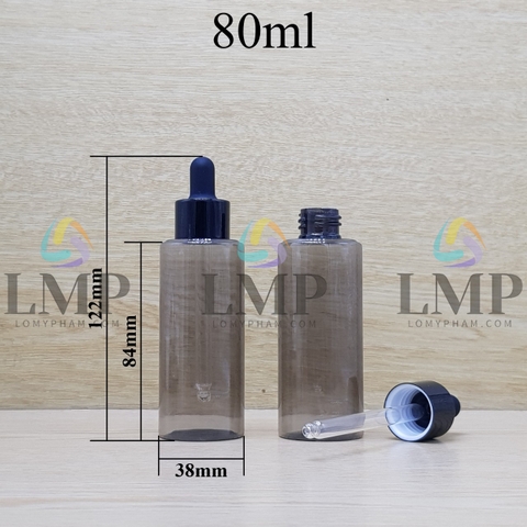 Chai PETG vai ngang nắp bóp khoen nhôm