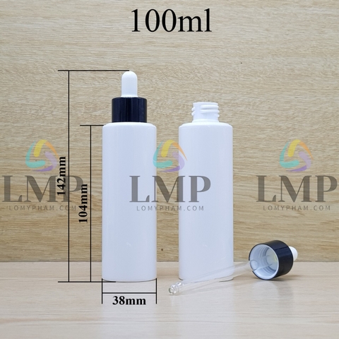 Chai PETG vai ngang nắp bóp khoen nhôm 100ml
