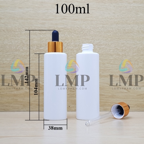 Chai PETG vai ngang nắp bóp khoen nhôm 100ml