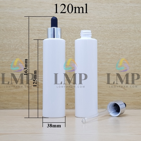 Chai PETG vai ngang nắp bóp khoen nhôm