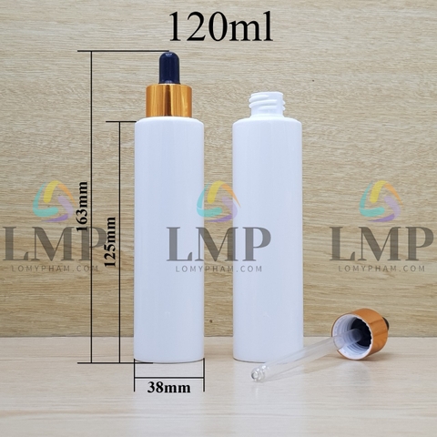 Chai PETG vai ngang nắp bóp khoen nhôm