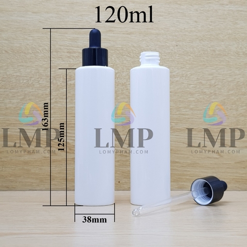 Chai PETG vai ngang nắp bóp khoen nhôm