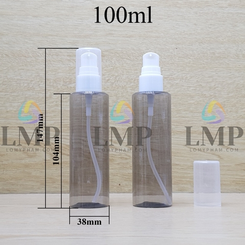 Chai PETG vai ngang đầu xịt giọt 1 viền