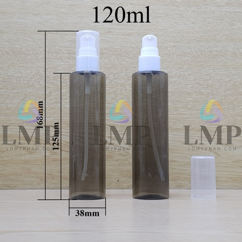 Chai PETG vai ngang đầu xịt giọt 1 viền