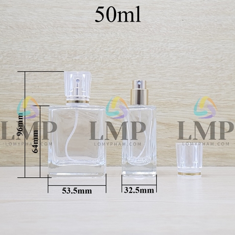 Chai nước hoa nắp xi viền