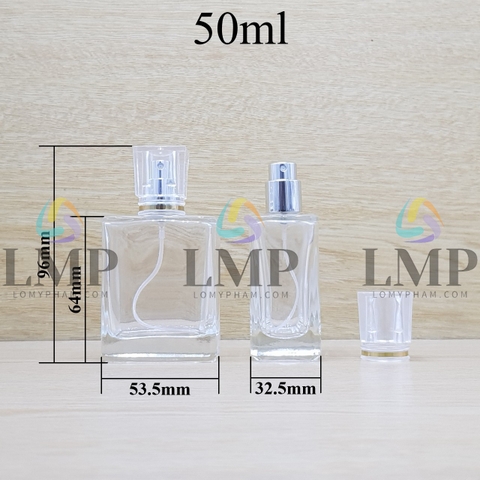 Chai nước hoa nắp xi viền
