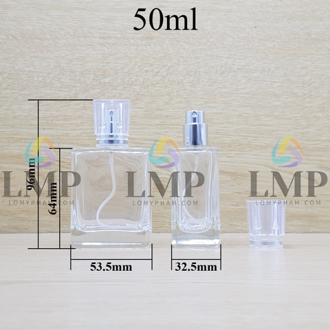 Chai nước hoa nắp xi viền