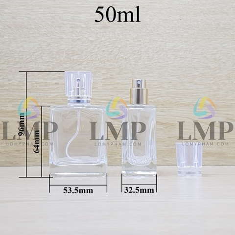 Chai nước hoa nắp xi viền