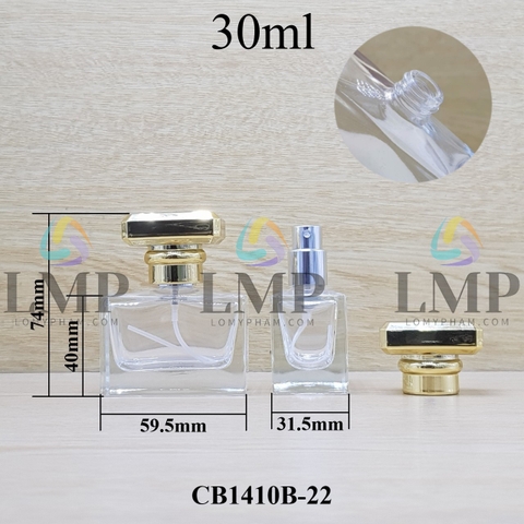 Chai nước hoa vuông cao cấp